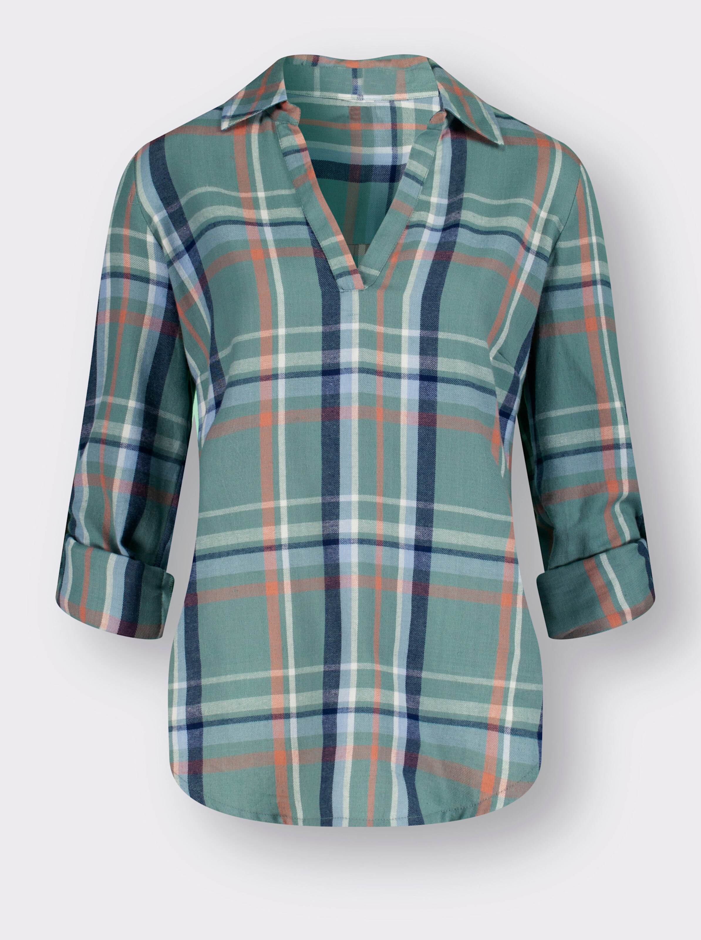 Flanell-Bluse