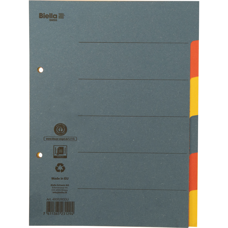 Biella Register, A5, 6-teilig