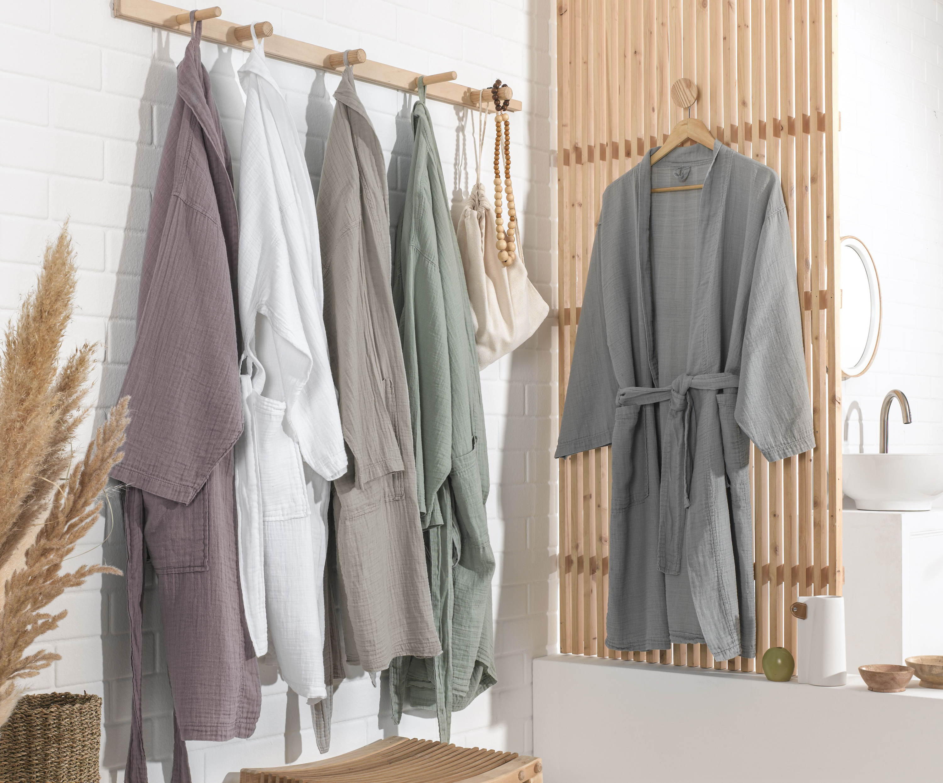 Bademantel MUSSELIN S/M