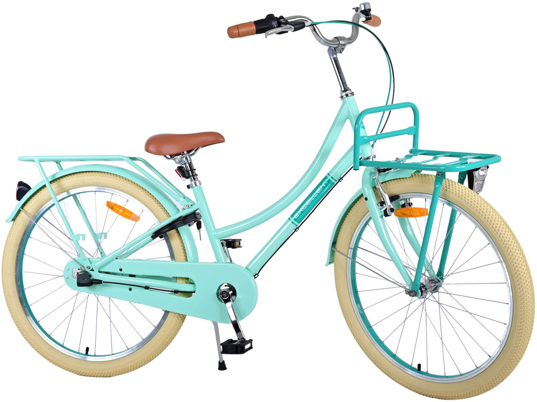 TPFSports Excellent Kinderfahrrad - Mädchen - 24 Zoll - 3 Gänge - Rücktritt + Handbremse - Schwarz