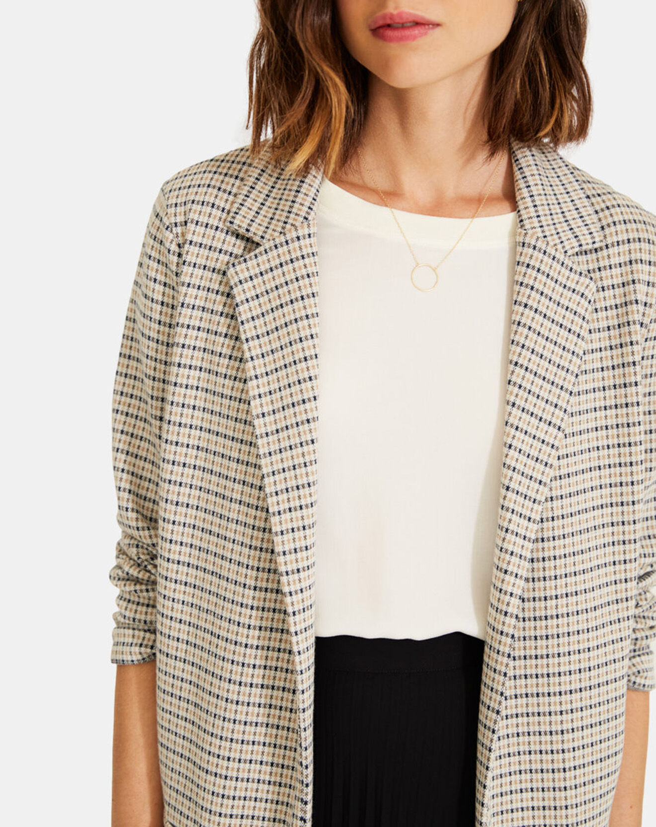 Yerse Blazer Mickaela à carreaux multicolore