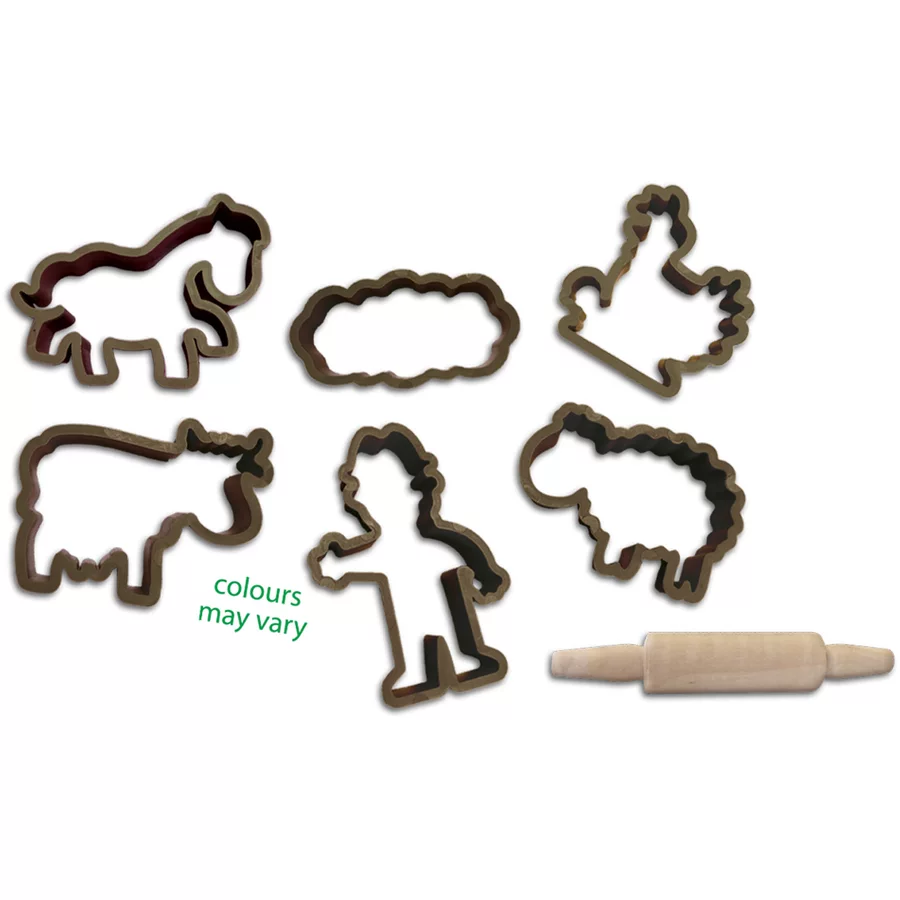 SES Creative® Eco Knete mega Set mit Ausstechförmchen - Tiere