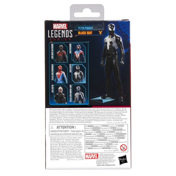 Marvel Legends Spider-Man 2 Peter Parker Black Suit figure 15cm