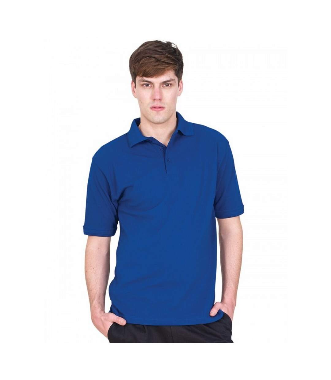 UCC - Polo épais à manches courtes - Homme (Bleu royal) - UTBC1195