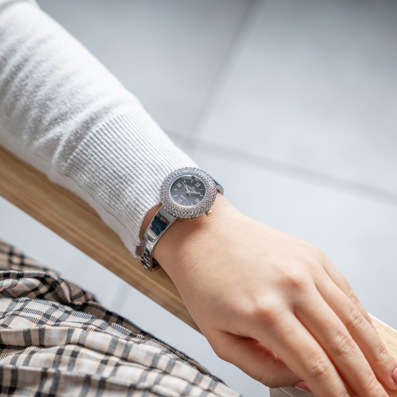 Montre Femme Bracelet Métal Strass GIORGIO