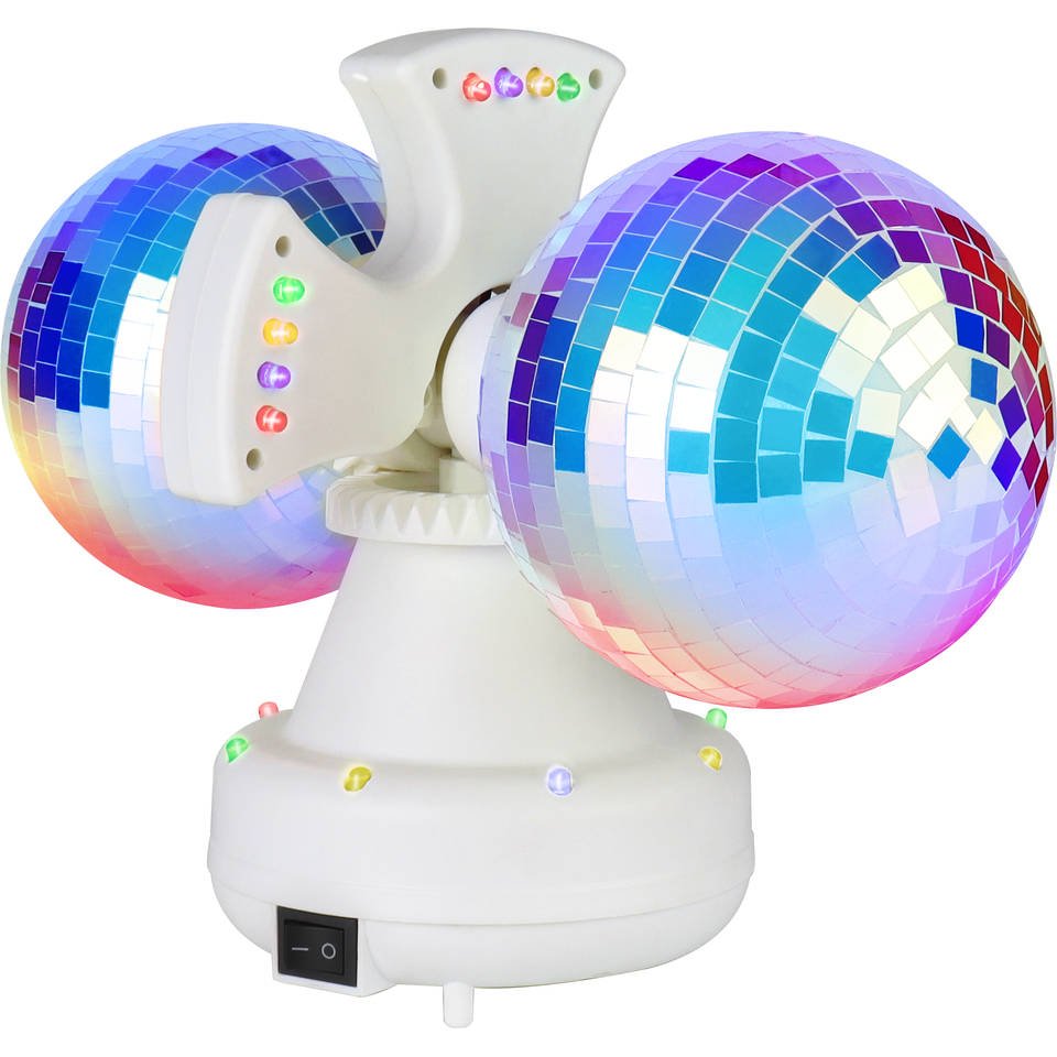 Dubbele draaiende discobal