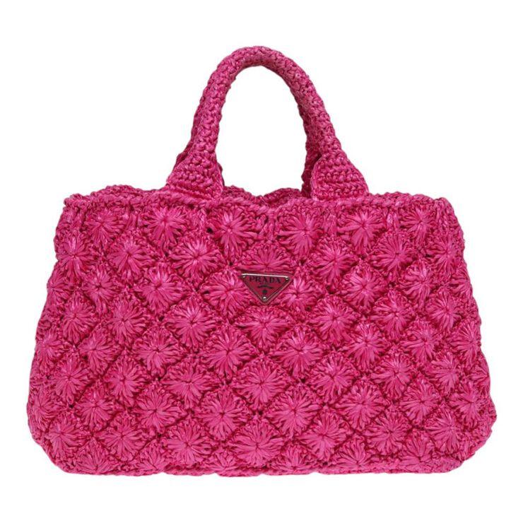 Prada Vintage Prada Canapa Tote Pink