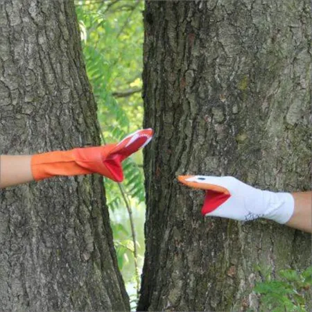 Handsocken Fuchs und Gans