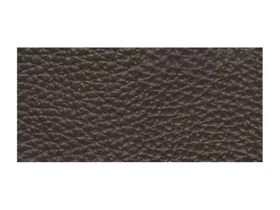 Canapé 2 places fixe cuir marron foncé Ducka 154cm