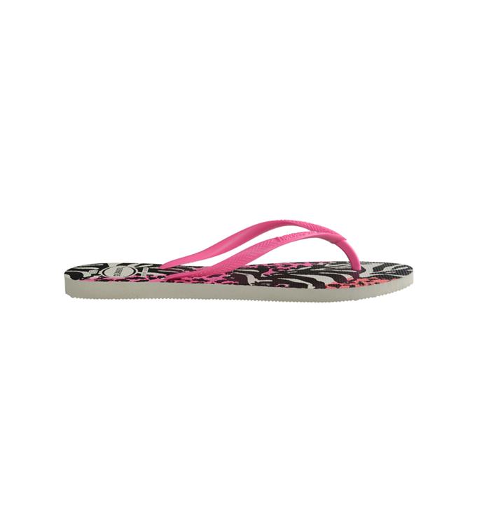 Havaianas Slim Animals White/Shocking Pink/Shocking Pink Slippers