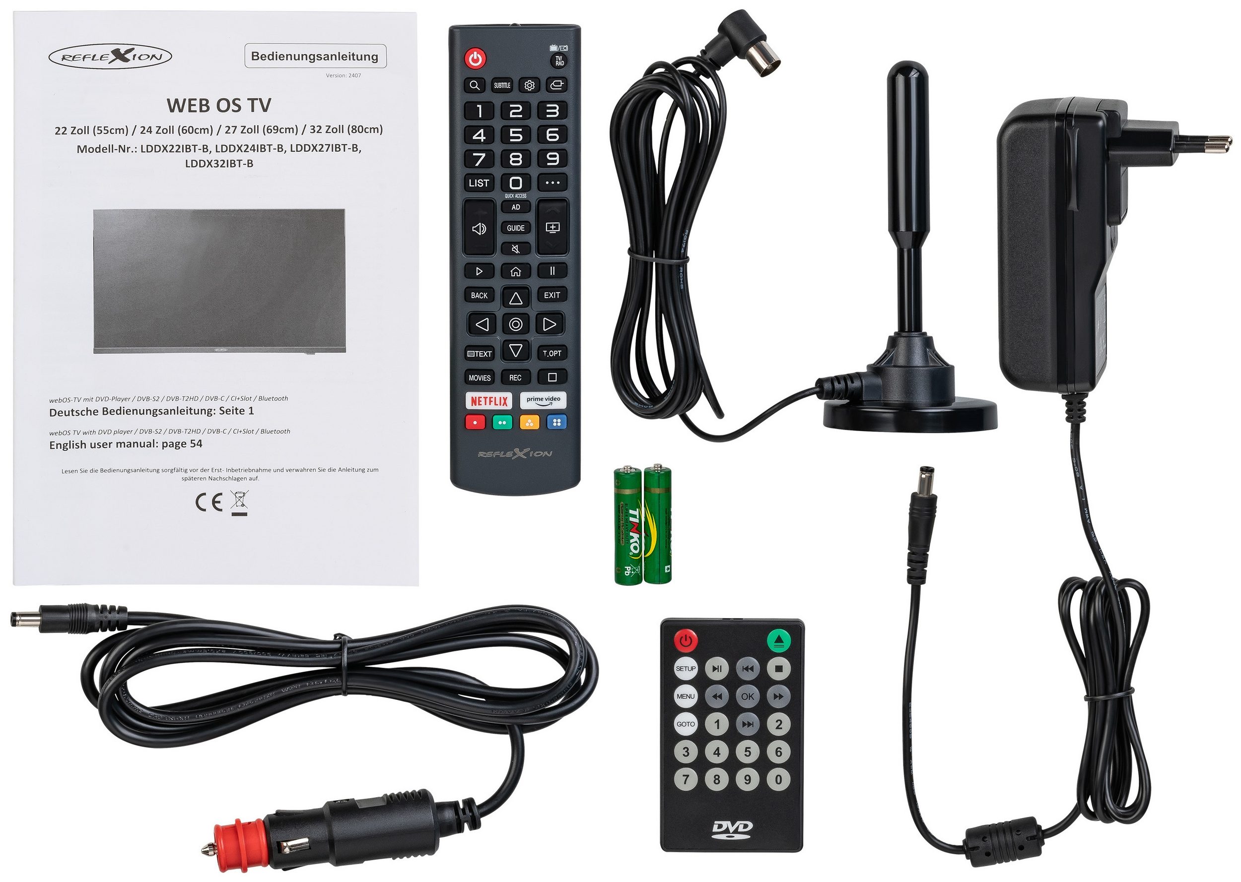 Reflexion LDDX24IBT camping LED televisie