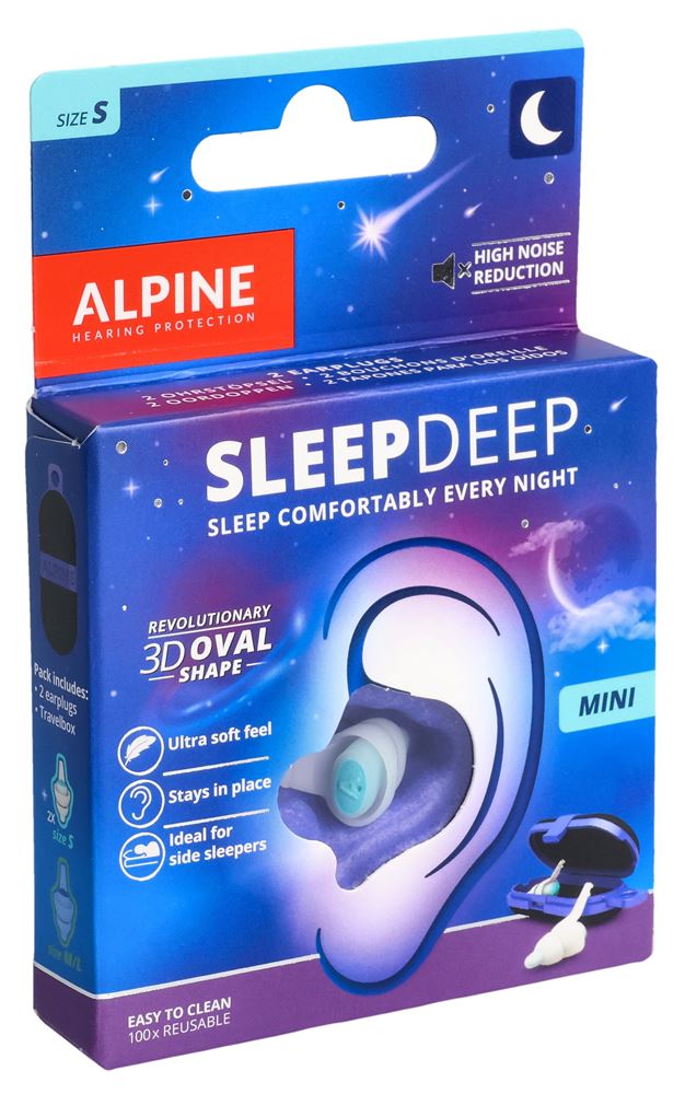 ALPINE SleepDeep Gehörschutzstöpsel<br>1 Paar, Mini