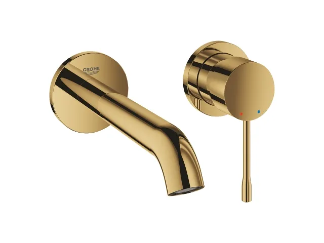 Grohe Essence 2-huls håndvaskbatteri M-Size - Poleret Messing