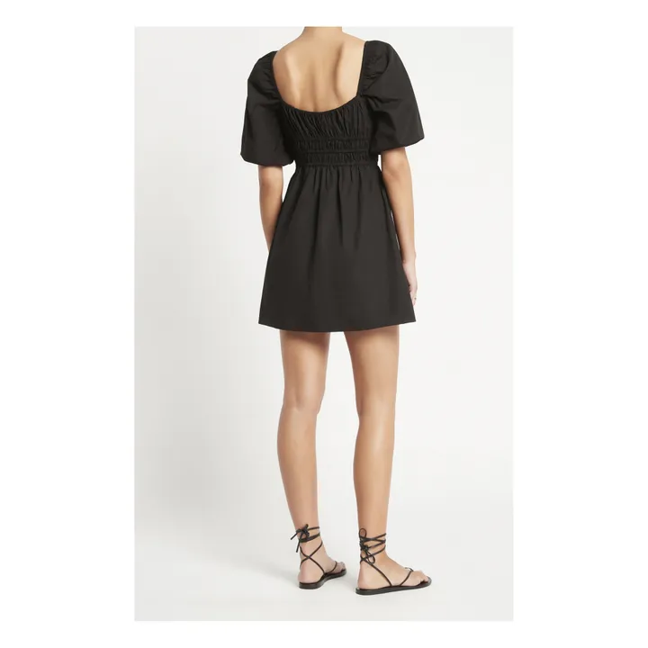 Faithfull the Brand Robe Marinelli Popeline de Coton Oeko-Tex | Noir