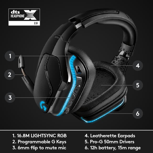Logitech G935 trådløst gamingheadset