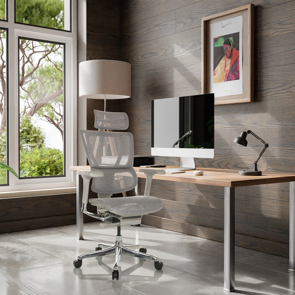 Luxus Chefsessel ERGOHUMAN SLIM G GEN2 Netzstoff mit Armlehnen (höhenverstellbar) hjh OFFICE