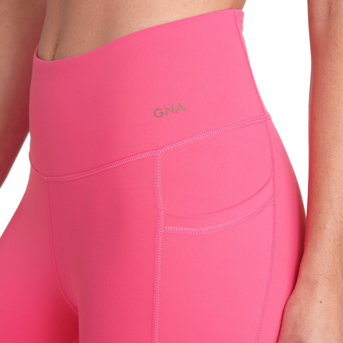 Gina Sports Damen Sport-Radler mit seitlichen Taschen pink