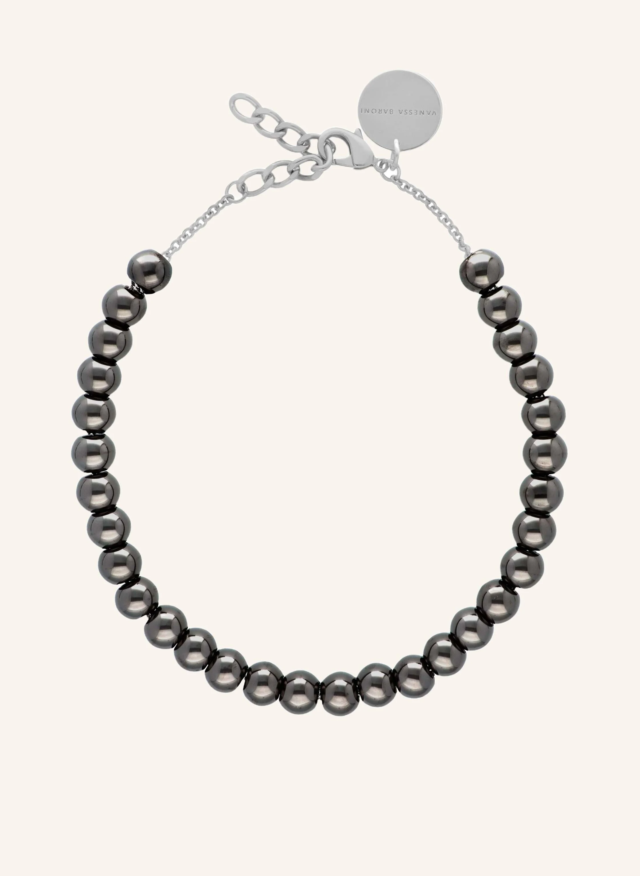 VANESSA BARONI Halskette MINI BEADS NECKLACE ULTRABLACK by GLAMBOU