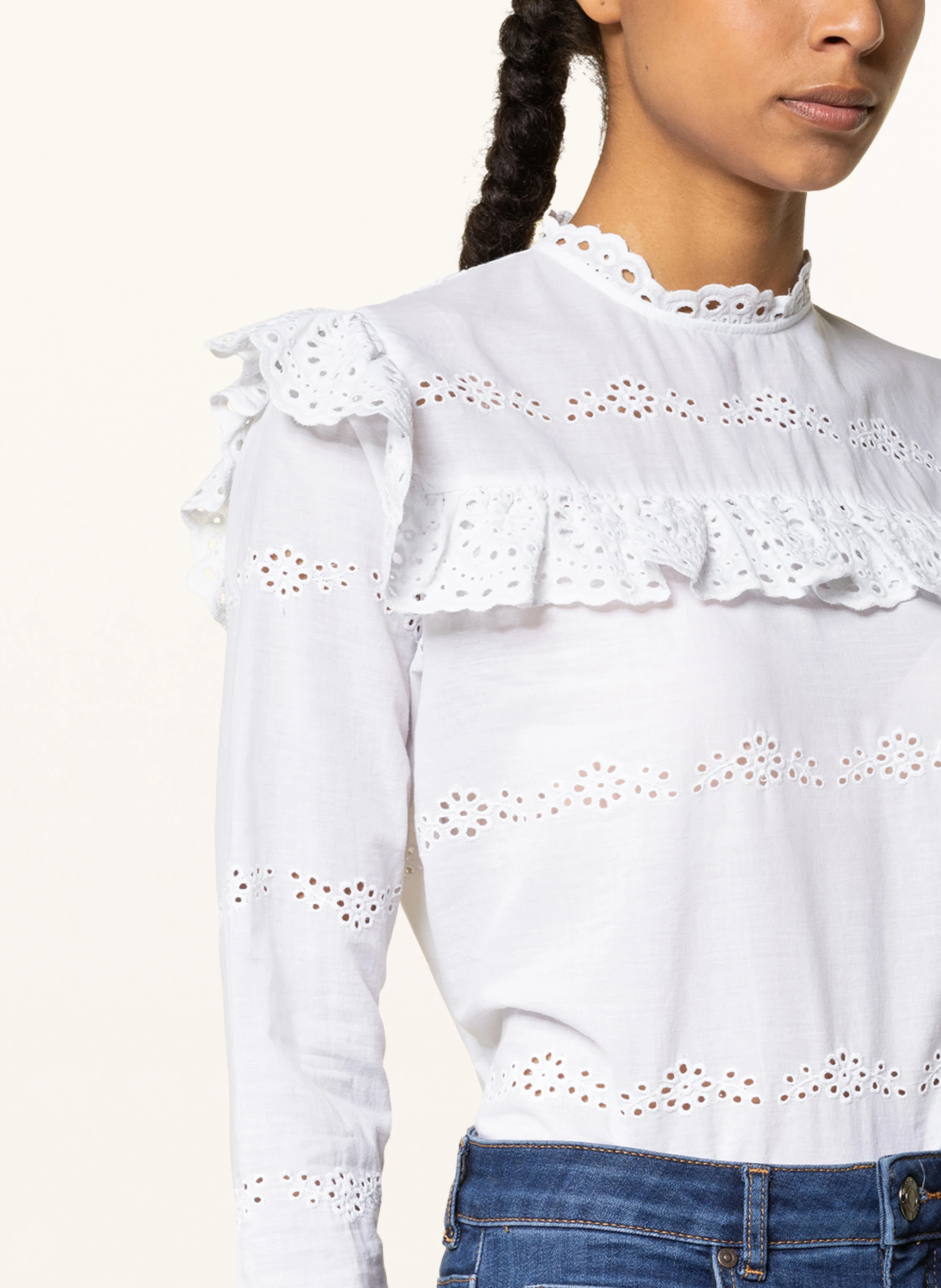 STYLE ICON Blusenshirt mit Spitzenbesatz