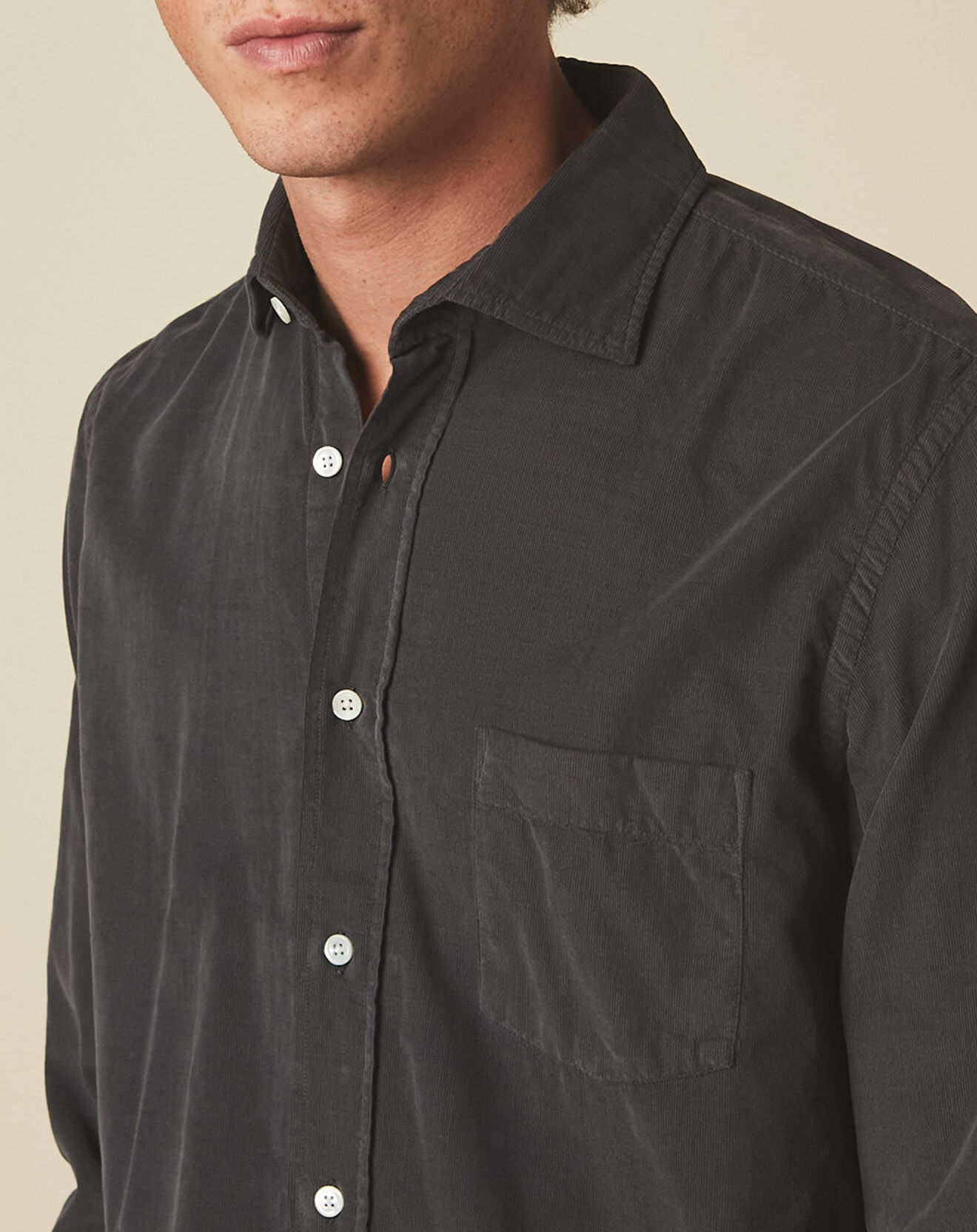 Hartford Chemise regular Paul Pat graphite