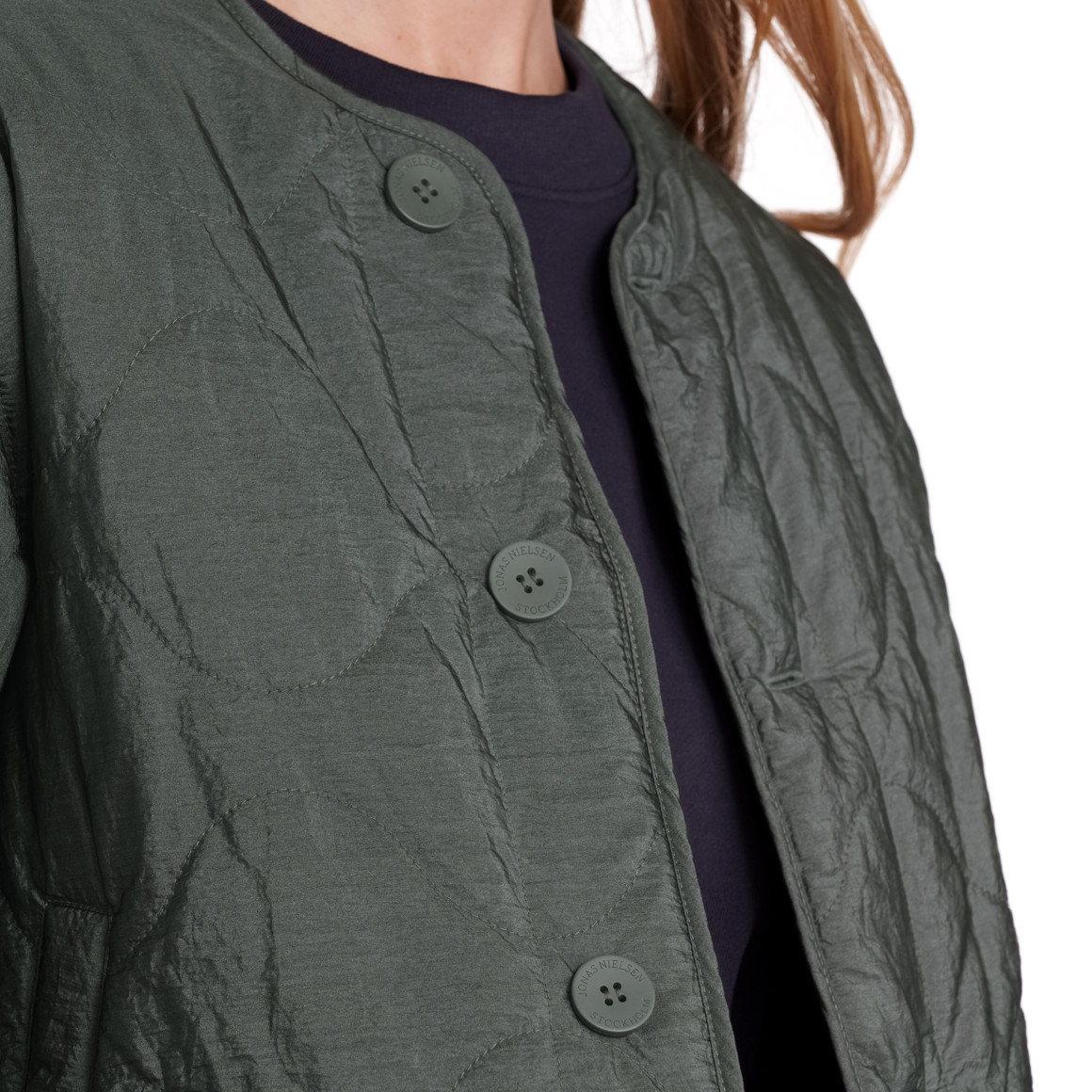 Jonas Nielsen Damen Steppjacke mit Wendefunktion dunkelgrün / tannengrün