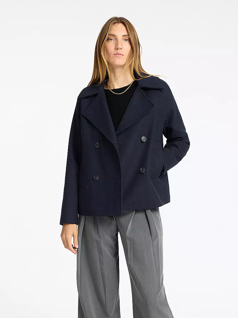 SELECTED FEMME Wolljacke SLFALMA dunkelblau