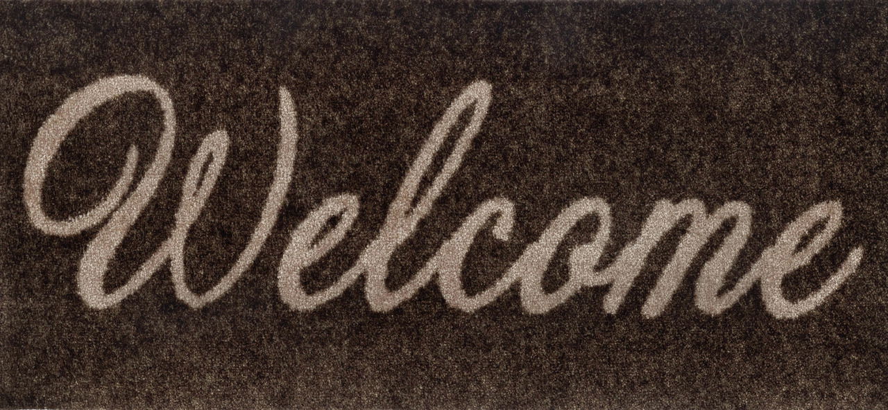 Kleen-Tex Fußmatte Welcome brown