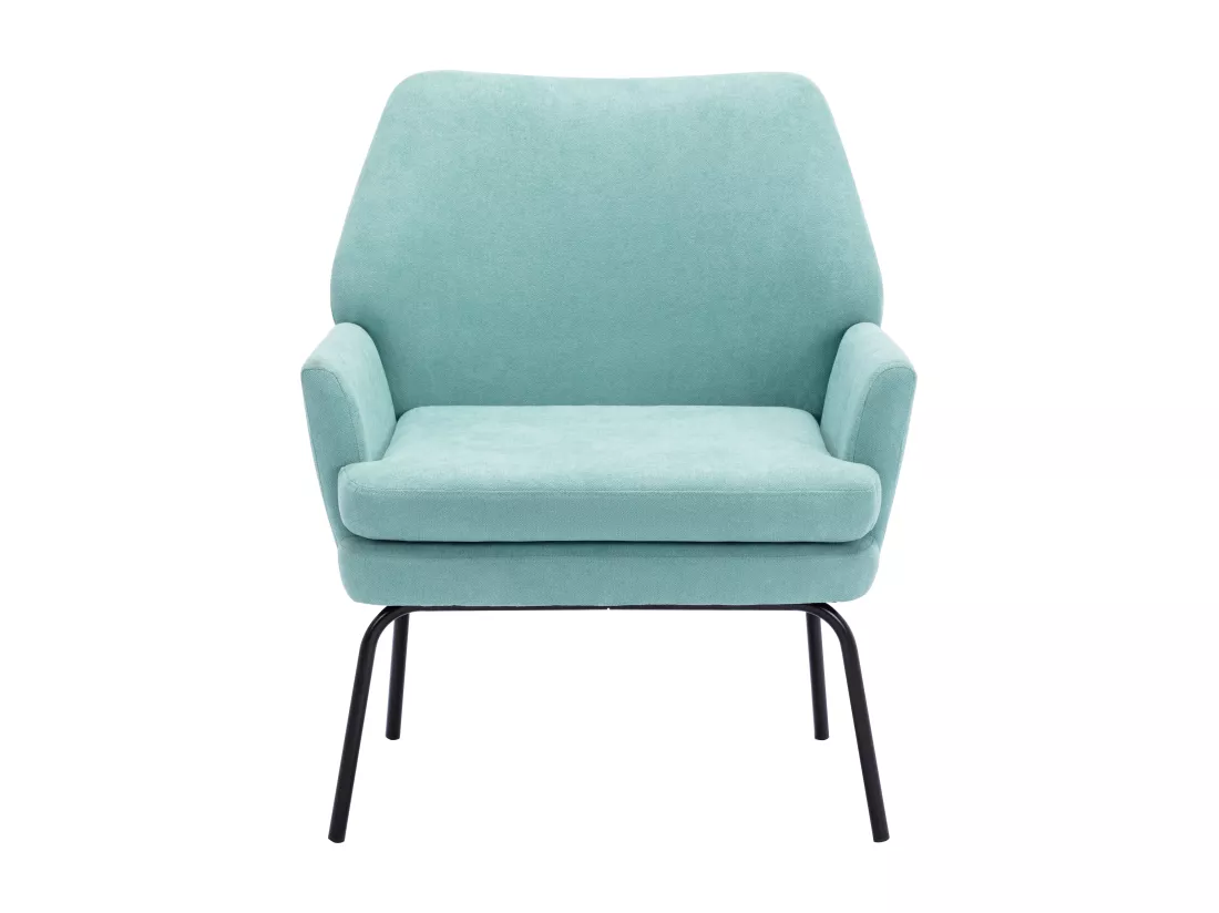Fauteuil en tissu vert d'eau PALMARELO