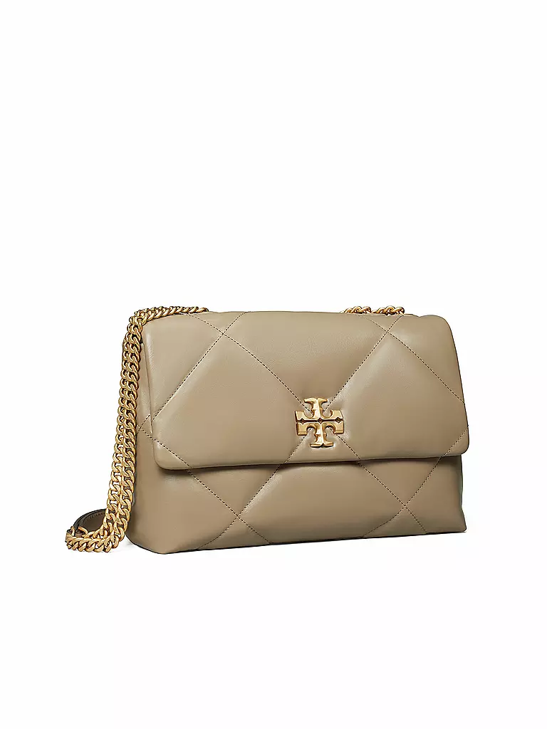 TORY BURCH Ledertasche - Umhängetasche KIRA DIAMOND  beige