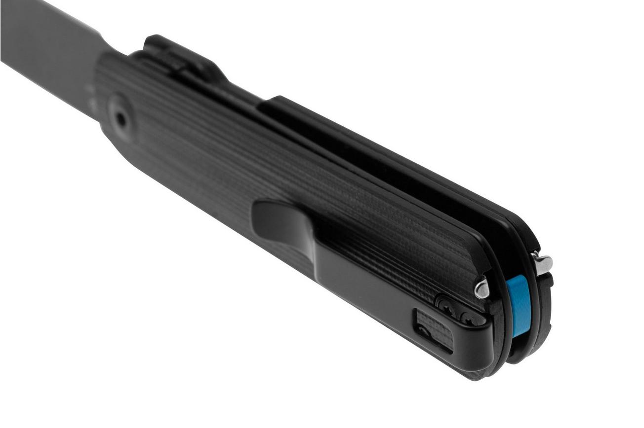 CIVIVI Sendy C21004B-2 Blackwashed Nitro-V, Milled Black G10, zakmes, Ben Petersen design