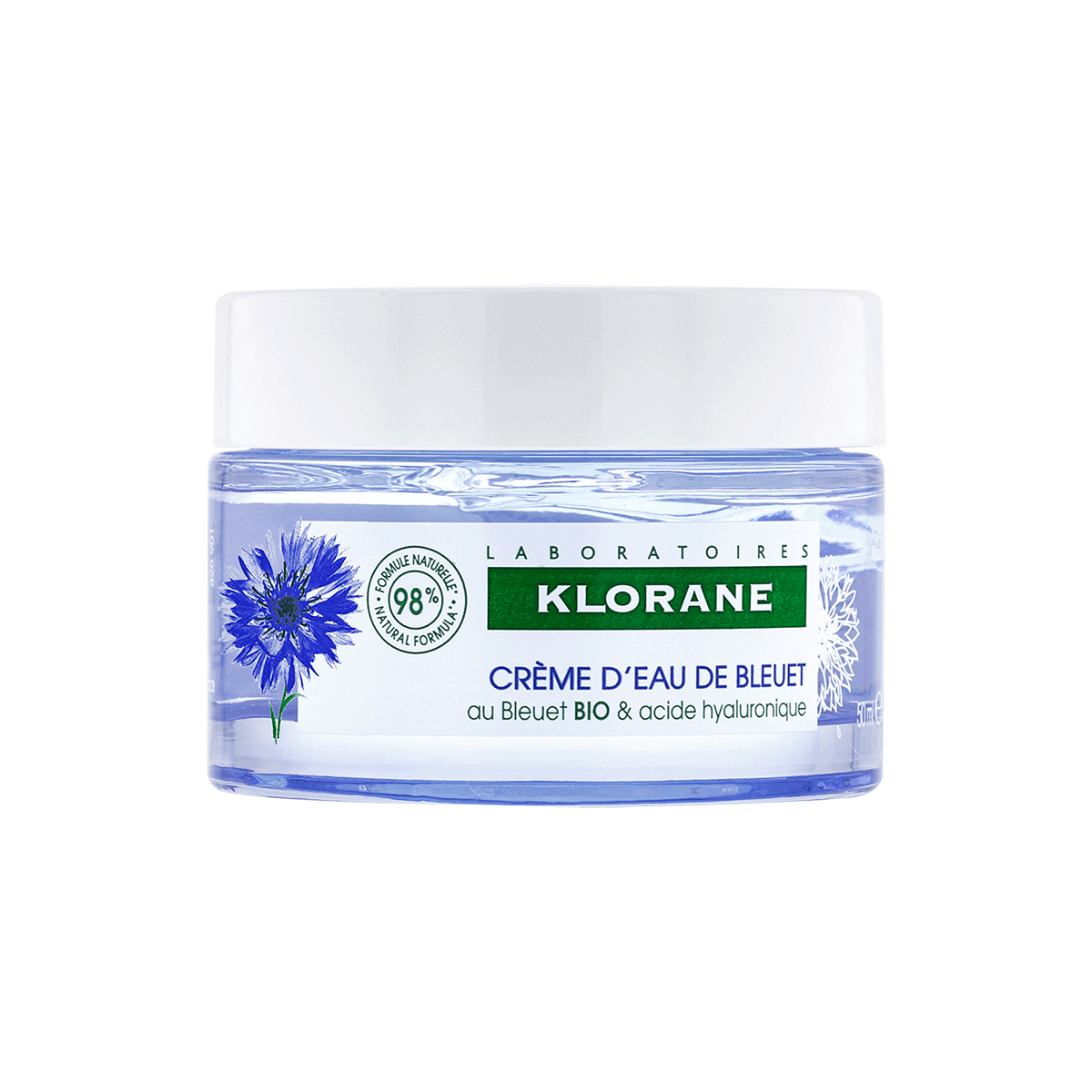 Klorane Bleuet Bio Feuchtigkeitscreme Creme 50 ml