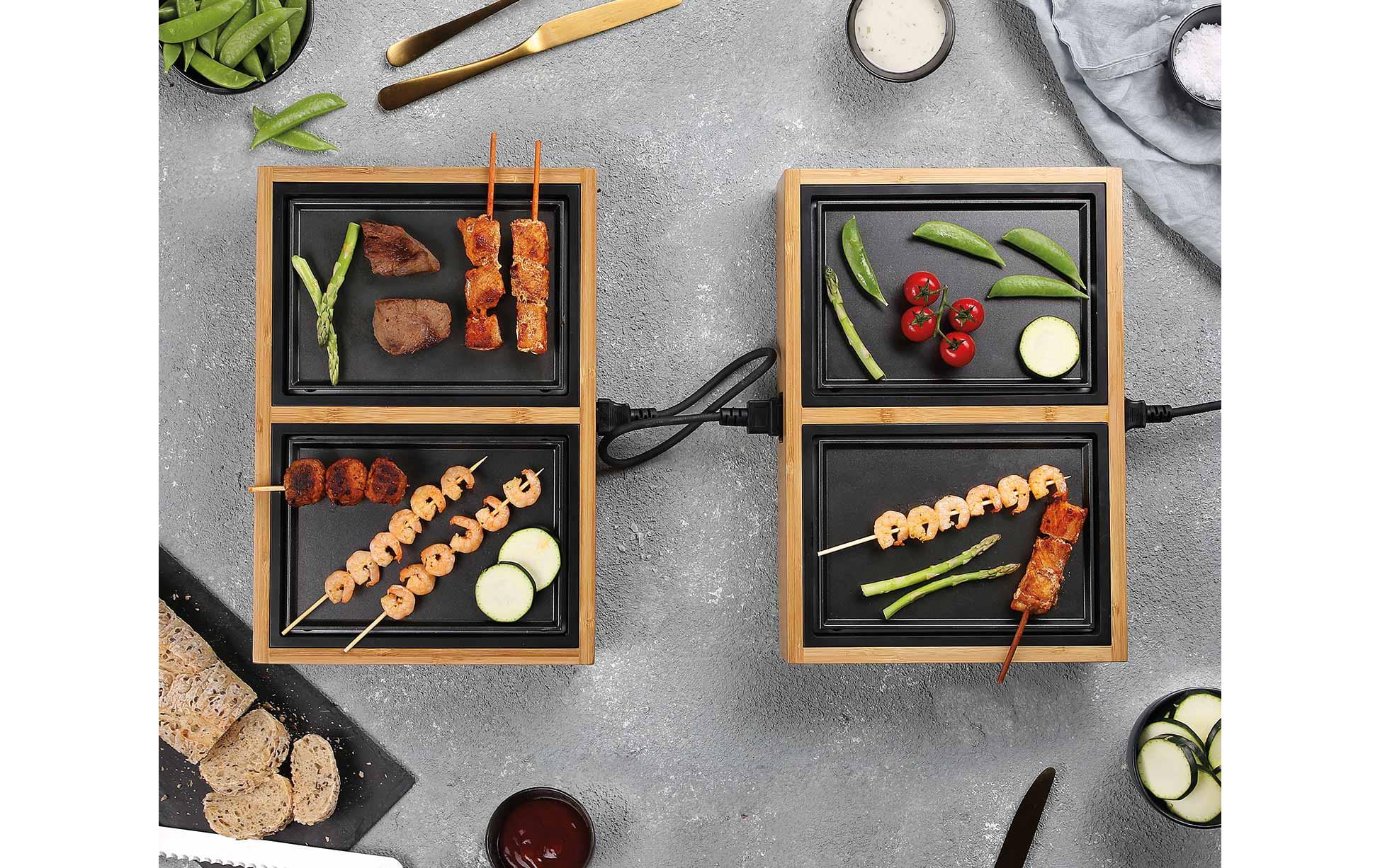 Tischgrill Dinner 420 W<br>Flexibler Tischgrill für 4 Personen