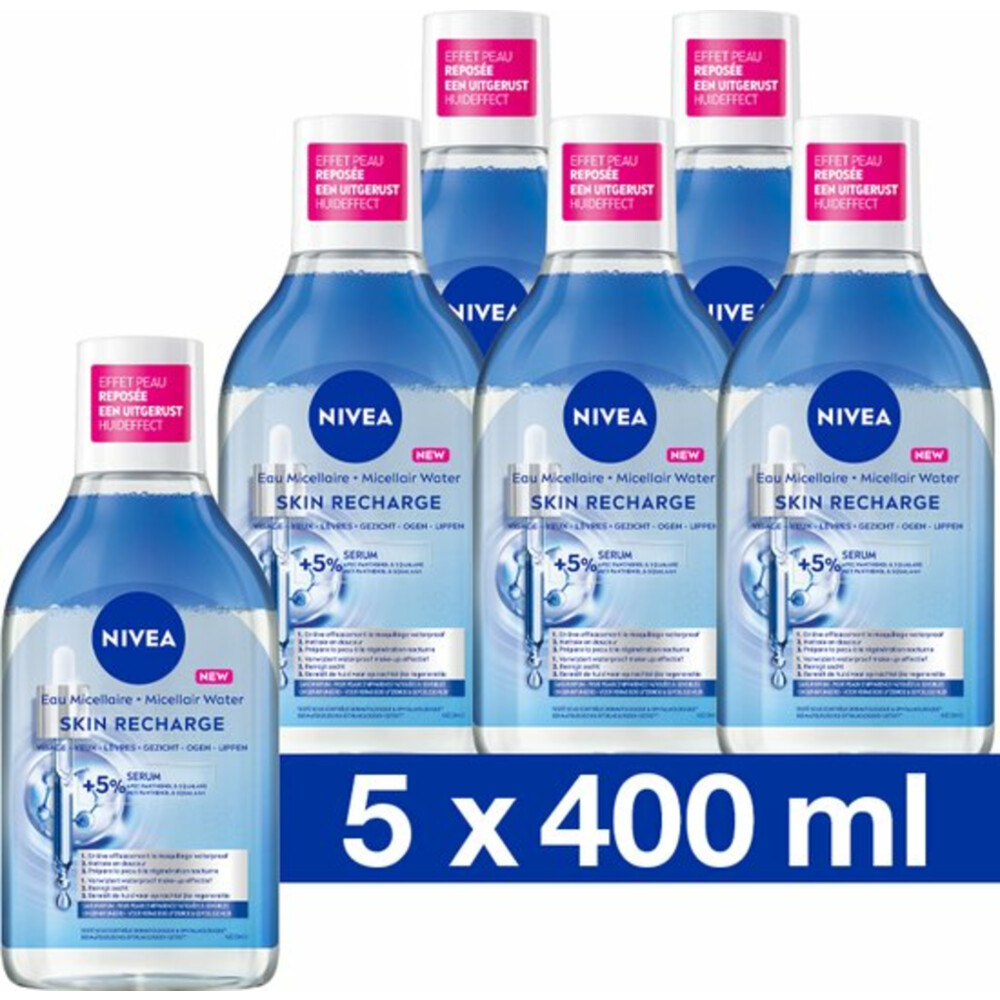 5x Nivea Serum-Infused Micellair Water Recharge400 ml