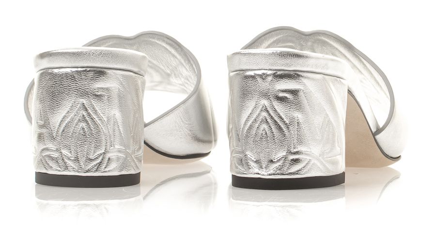 Alexander McQueen Laminated Leather Sandals