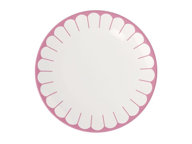 Villeroy & Boch Speiseteller Fleur 6 Stück, Rosa Hochwertiger Teller