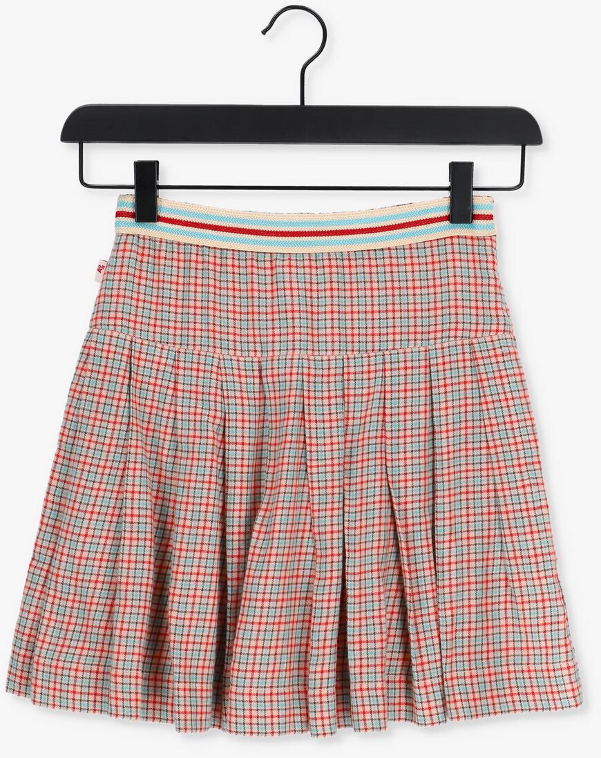 AO76 rode ao76 pliss&eacute; rok sada red check skirt