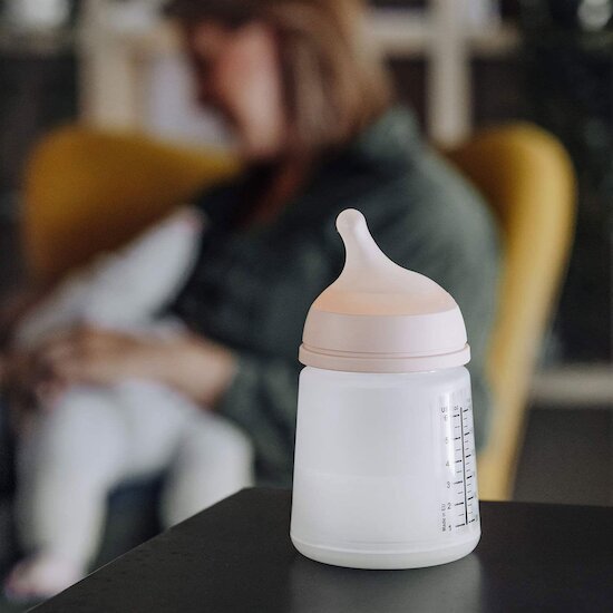Lot de 2 tétines anti-colique pour biberon ZERØ.ZERØ   Débit moyen   de               Suavinex