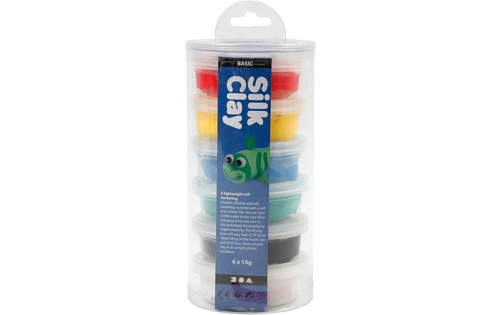 Modellier-Set Silk Clay 6 x 14 g StandardAufbewahrung Silk Clay