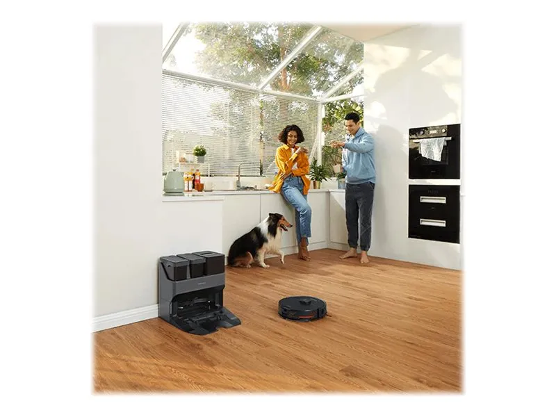 [OUTLET] - Roborock S7 MaxV Ultra - Støvsuger - robotstyret - uden pose - 74 W - sort inkluderet oplader