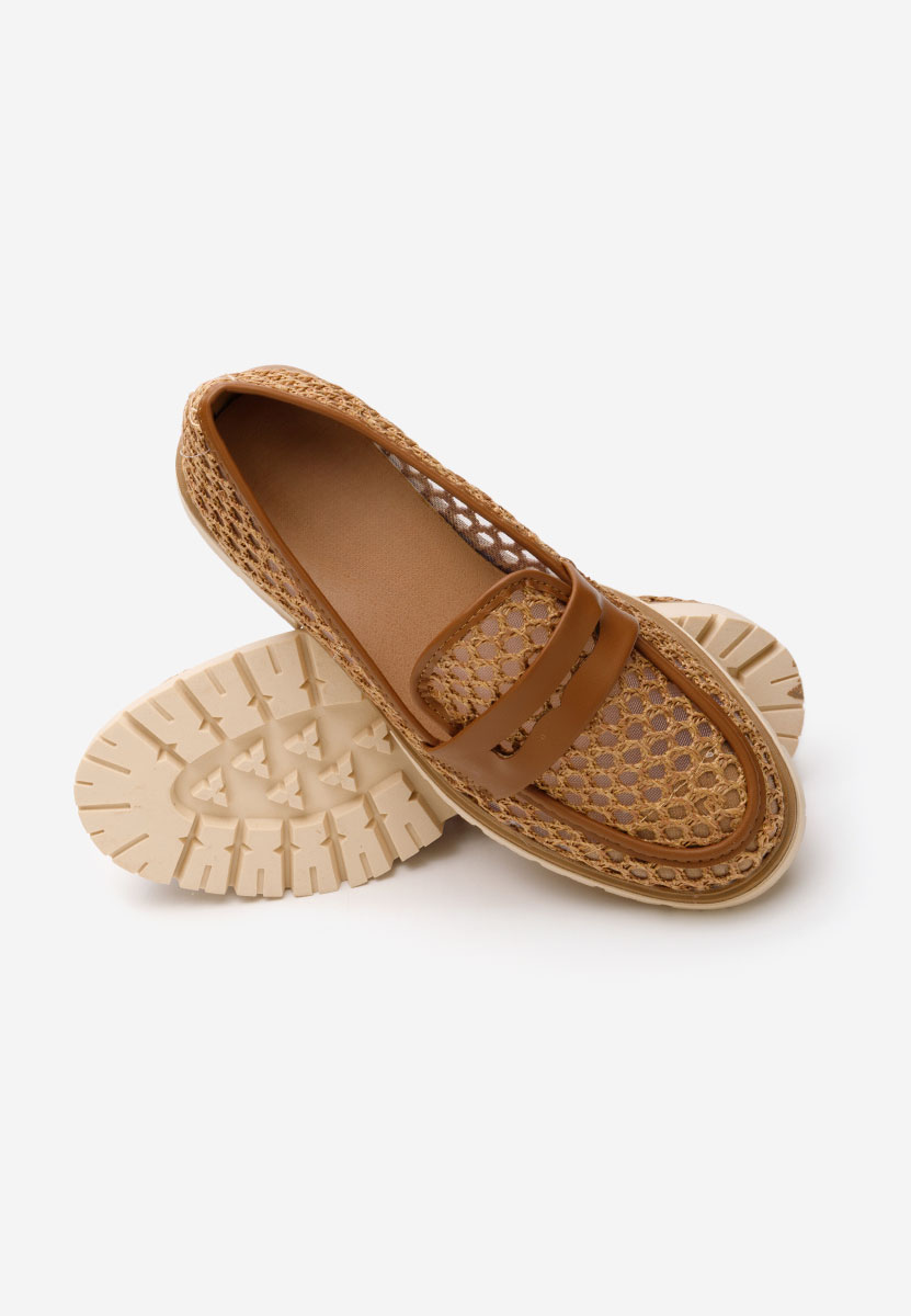 Mocassins d été femme chameau Maryjanne