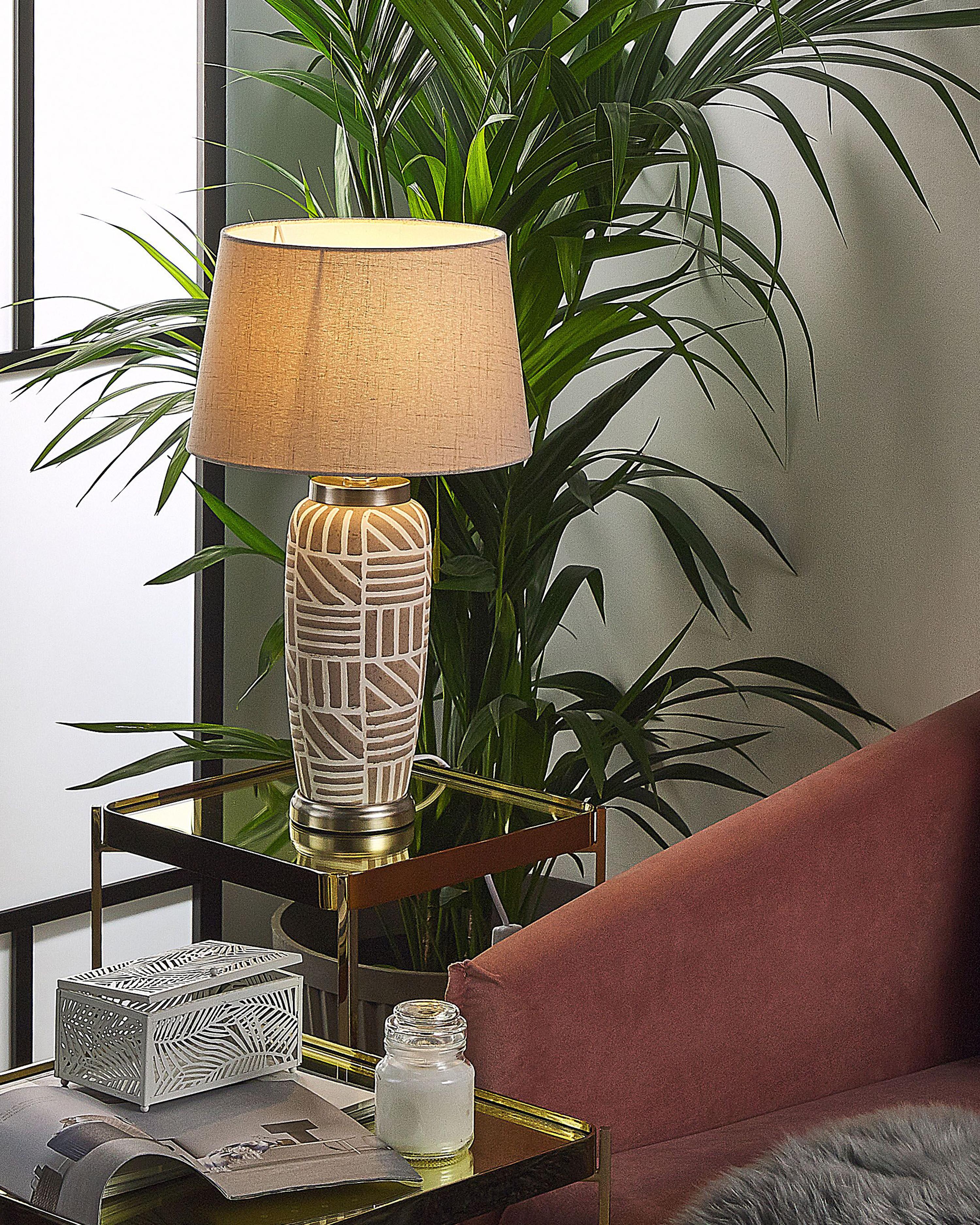 Tafellamp TRAISEN Keramiek Beige