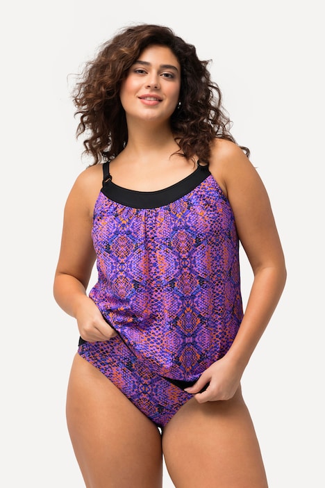 Tankini, Schlangendruck, Softcups, Träger verstellbar