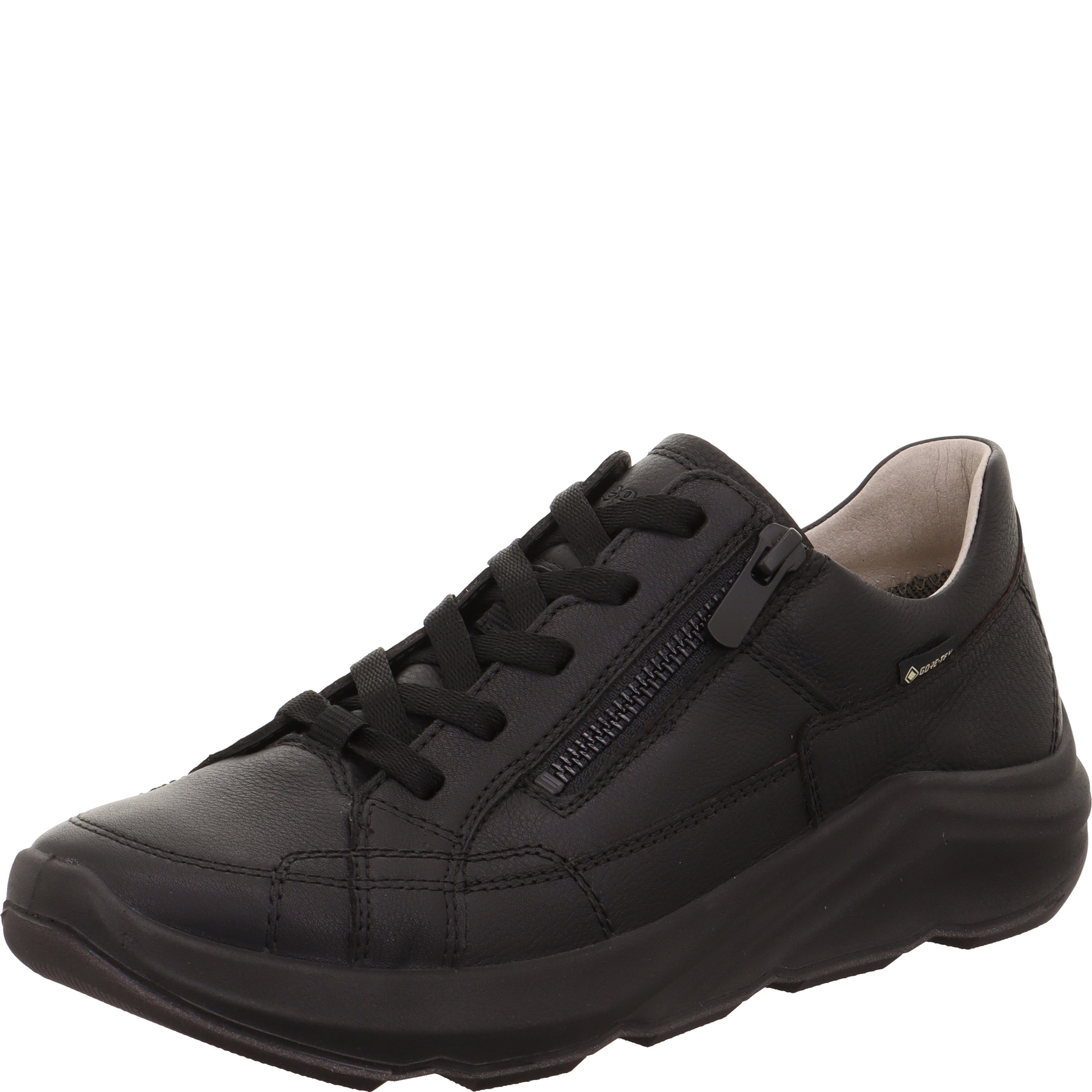 legero BLISS Damen  Sneaker low mit Schnürung - Farbe: Schwarz - Größe: 4