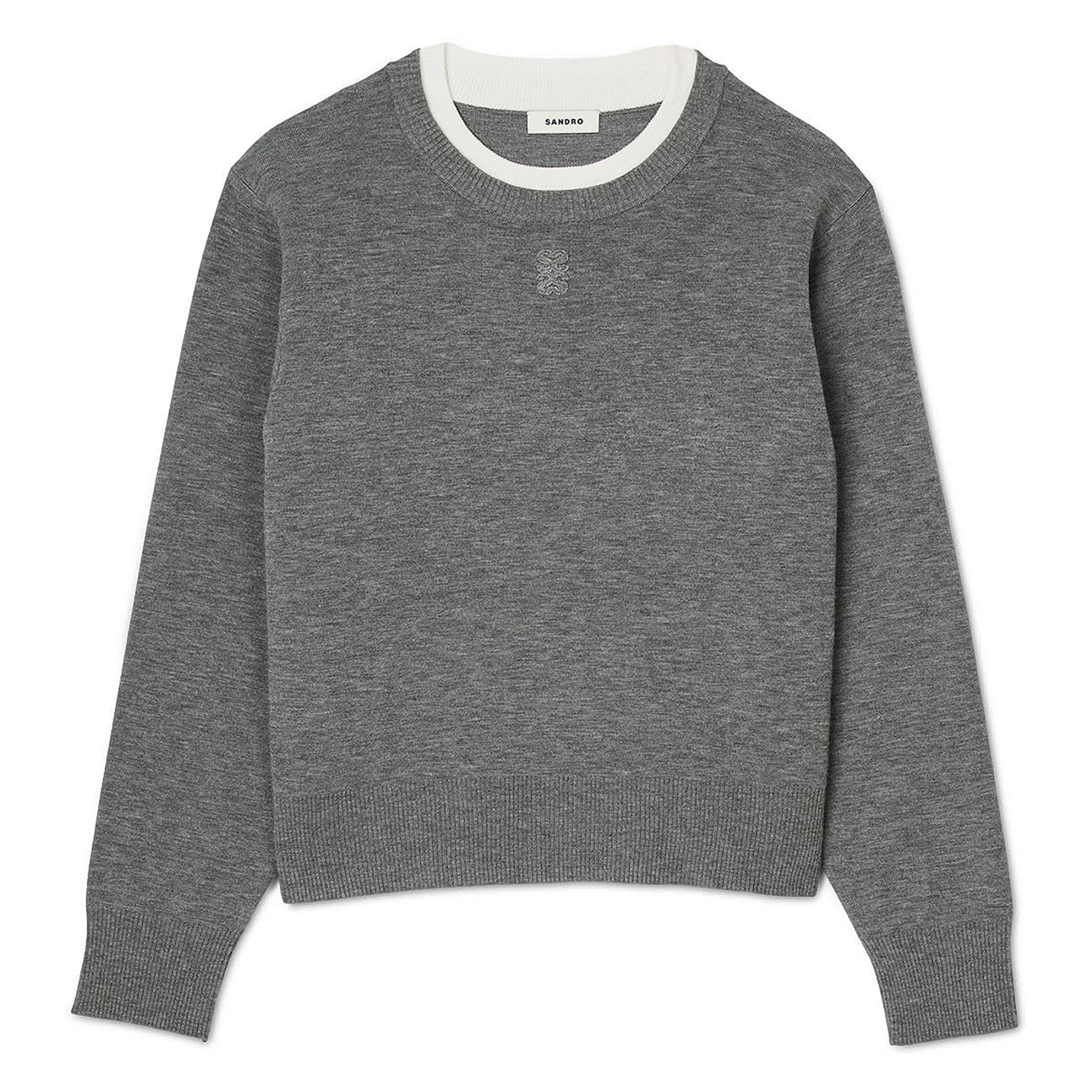 Sweat col rond| Gris