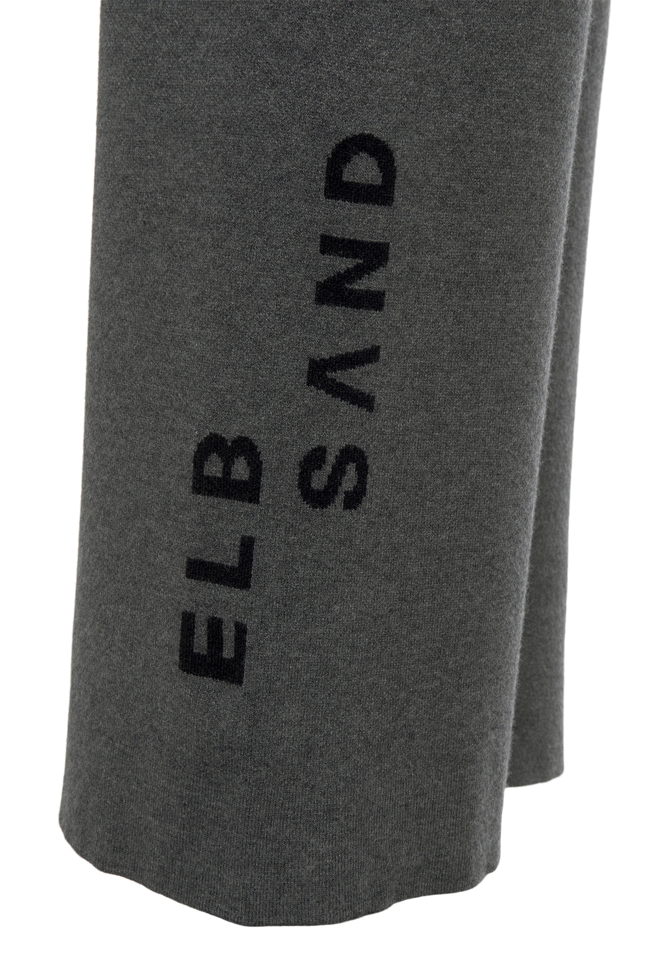Elbsand Strickhose  mit weitem Bein und eingestricktem Logo, Loungewear