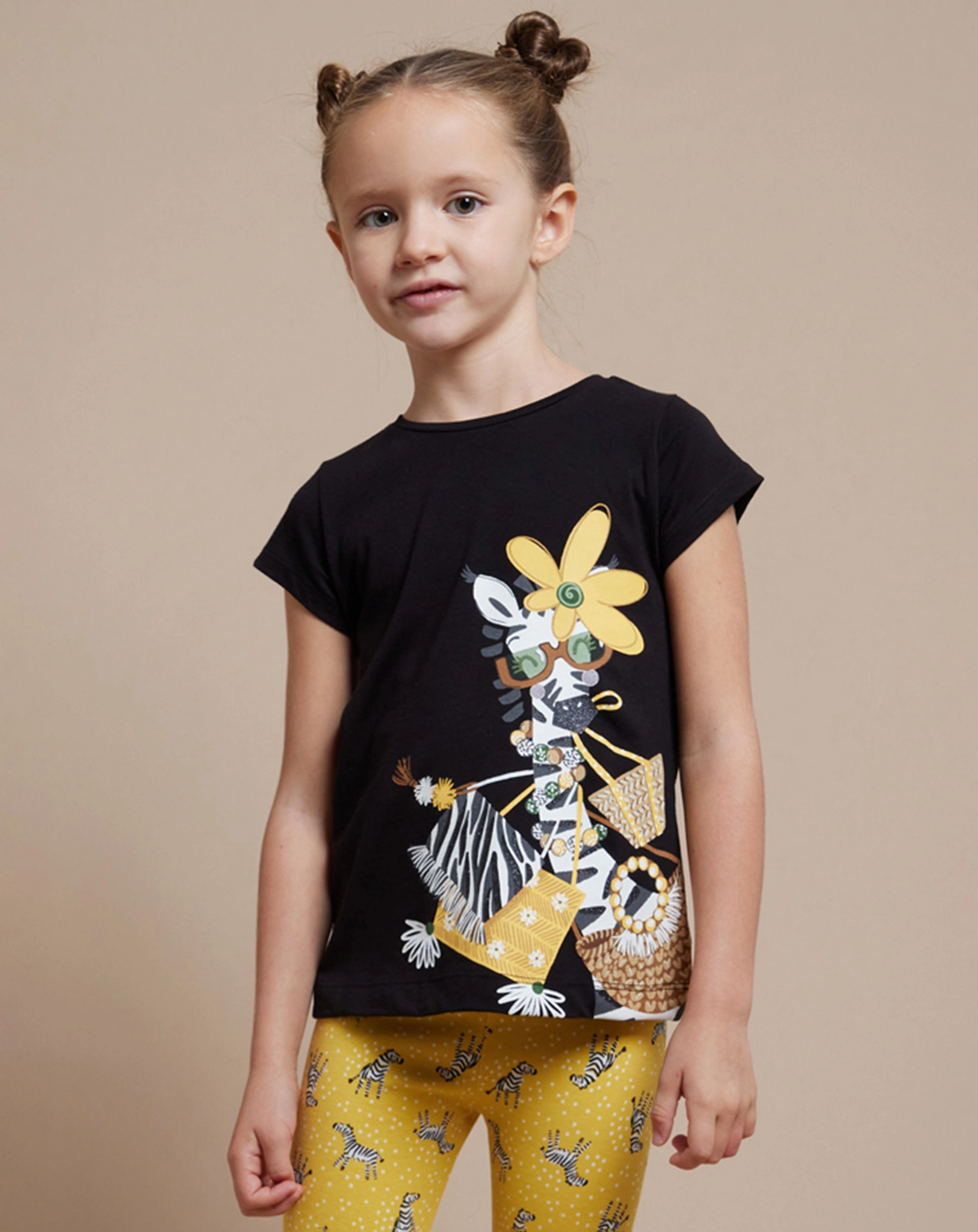 Leggings ZEBRA in honiggelb