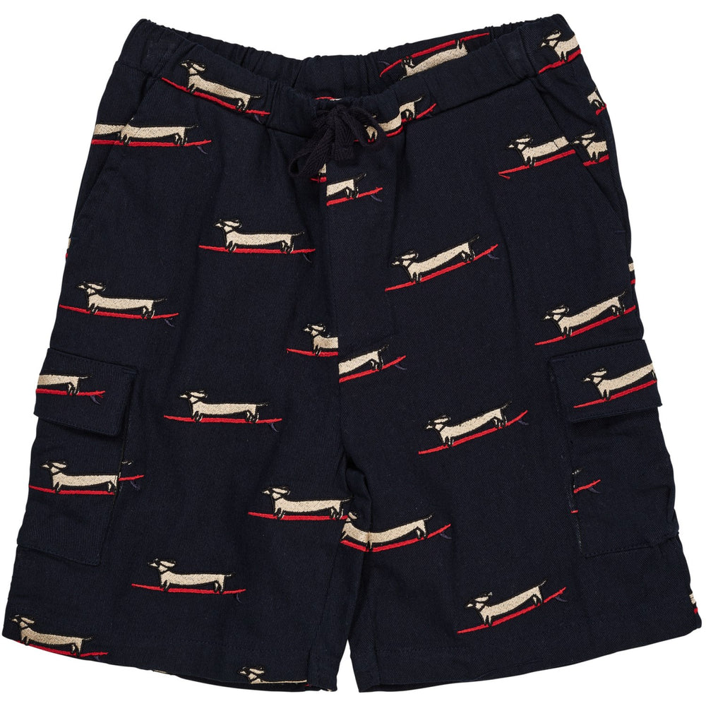 Køb COPENHAGEN COLORS Navy m. Surfing Dog Twill Shorts