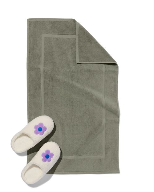 tapis de bain 50x85 qualité épaisse vert armée
