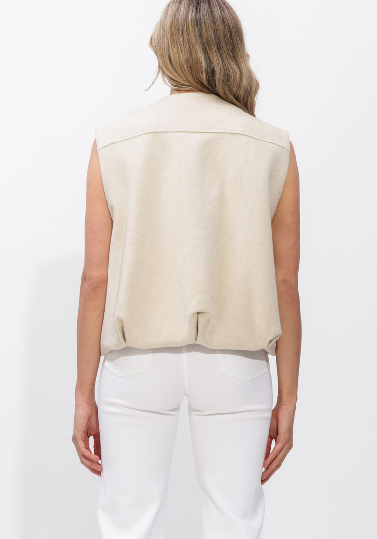 ecru studio ar bodywarmer daniela wool blend