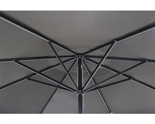 Garden Place parasol Ø 450 cm polyester rond donkergrijs
